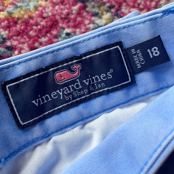 - Vineyard Vines Easter Spring light blue breaker chinos size 18 - Picture 2 of 7